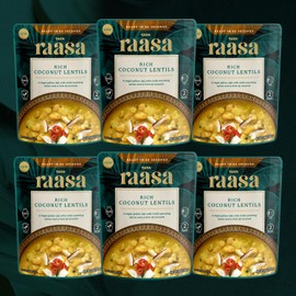 Tata Raasa Rich Coconut Lentils, Vegan Friendly, Non-GMO, 10 Ounce (Pack of 6)