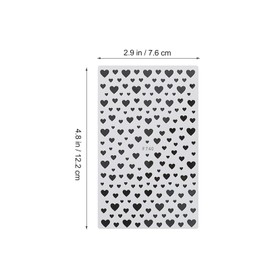 Healeved 8 Blatt Skates Nägel Herzen Dekoration Unghie Valentinstag Nagelaufkleber Herz