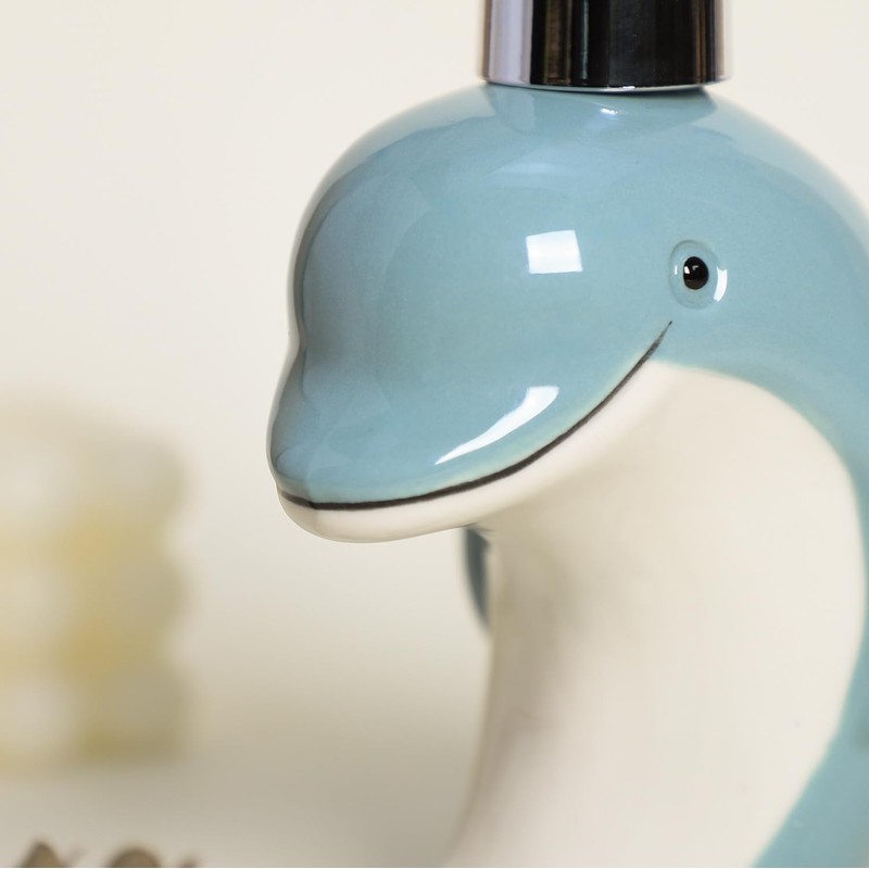 Colias Wing Sea Animals Pattern Soap Dispenser with Plastic Pump,