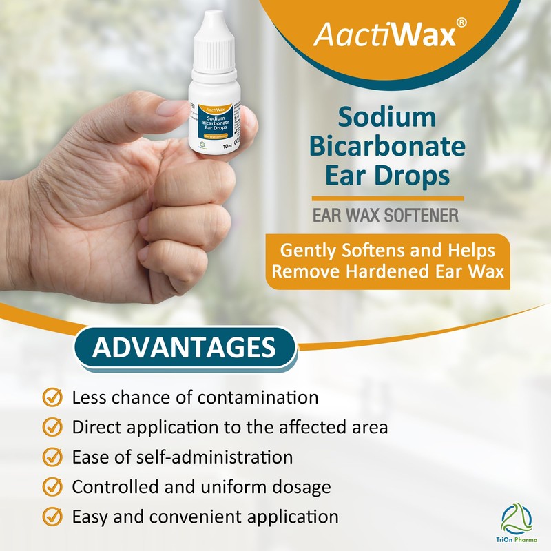 Aactiwax Sodium Bicarbonate Ear Drops – Ear Wax Removal and