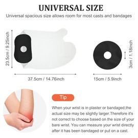 Waterproof Hand Cast Cover for Shower Adult Watertight Wrist Protector Resuable Wound Protector Bandage Sleeve Hand Cover for Shower After Surgery Soft Comfortable for Broken Hands Finger Surgery Burn