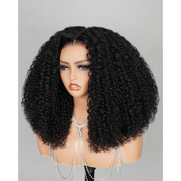 MEGALOOK Salon-Quality Special Kinky Curl Wig Human Hair 250% Density