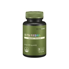 Nutricore [Nutricore] Organic Propolis 60 Tablets x 1 Box (1-Month Supply) / [뉴트리코어] 유기농 프로폴리스 60정 x 1박스 (1개월분)
