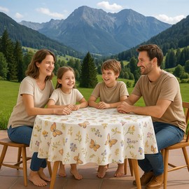 Kamaca Series Butterflies in a Flower Meadow in Cream with Delicate Pastel Shades A Gem in any Room