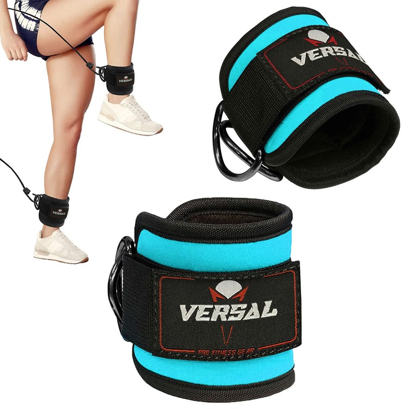 VERSAL Ankle Straps for Cable Machines Attachment Gym Ankle Cuff