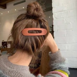 Hair Claw Clip for Half-Up Hairstyles Simple Red 5ea
