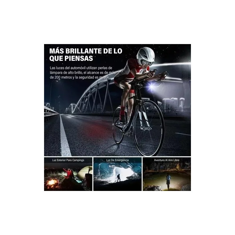 LZ-1 Luces Delanteras Y Traseras De Bicicleta A Prueba De