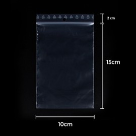 100 x Clear Resealable Zip Bags for Food Products Jewellery Accessories Size 10 x 15 cm