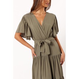 Petal & Pup Barker Dress - Olive XL