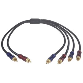 VKheroKV Wv-rcato2/rcakite-05 RCA Stereo Plug Male to Dual RCA Stereo Plug Male 1 Input 2 Output Stereo Audio Splitter Cable/Gold Plated Plug / 4n OFC Pure Copper Wire (6.5FT (200CM))