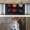Relaxdays Tea Box, 9 Compartments, Tea Bag Storage, MDF, Acrylic,