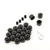 LST Set of 20 Hexagonal Wheel Bolts 17 mm Matt
