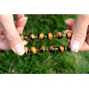 Gold Obsidian Bracelet Silver Obsidian Bracelet, Tiger Eye Bead Bracelet,