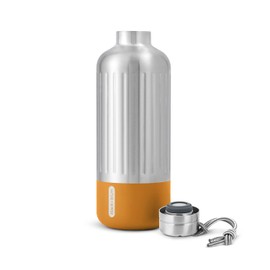 Black+Blum Explorer Insulated Bottle - Stainless Steel Leak Proof Water Bottle with Carry Loop - BPA Free Drinks Bottle for Hot or Cold Drinks, Hiking and Gym - Orange, Large 850ml