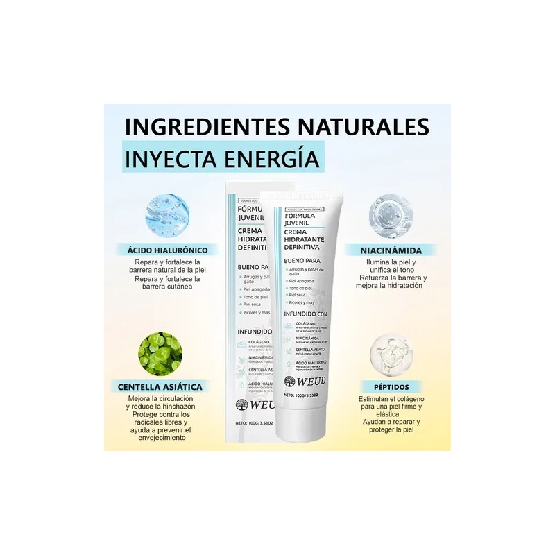 Rutina Facial Weud Reafirmante Reparadora Y Hidratante 3pzs