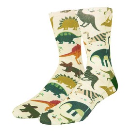 Benefeet Sox Mens Funny Crazy Socks Womens Dino Socks Novelty Dinosaur Socks Funky Cool Cartoon Socks for Boys Kids 3D Printed Patterned Basketball Tube Socks Unisex Graphic Design Socks Gifts, Dino
