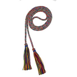 Tassel Depot Graduation Honor Cord - Rainbow - Every School Color Available - Made in USA