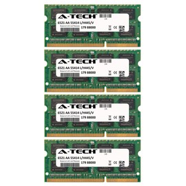 16GB KIT (4 x 4GB) for Dell XPS Notebook Series 17 17 (L701X) 4 Slots 17 (L702X) 3D 17 3D L702X L702X (4 Slots). SO-DIMM DDR3 Non-ECC PC3-10600 1333MHz RAM Memory. Genuine A-Tech Brand.