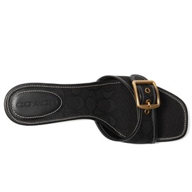 Coach Women's Margot Sandal Platform, Charcoal/Black, 9