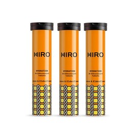 HIRO HIRO Hydration & Electrolytes | Supplements Tablets | 20 Servings | Lemon & Elderflower Triple Pack