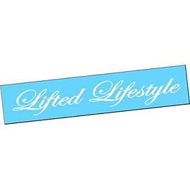 LIFTED LIFESTYLE Vertical Windshield Vinyl Side Decal Sticker Car Truck Turbo