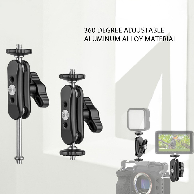 Mini Articulating Arm with Dual Ball Head 1/4in Screw Hole