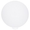 MECCANIXITY 5pcs 6" Plastic Mesh Canvas Sheet 13 Count Round