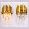 Crystal Wall Sconce Lighting 3 Tiers Crystal Wall Lamp Modern