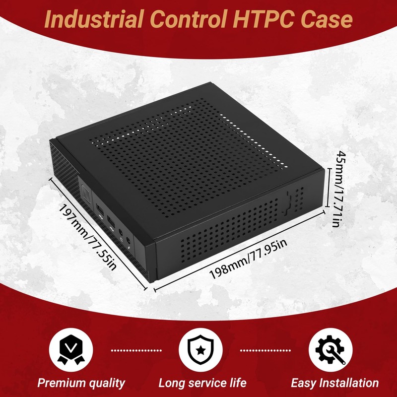 HUTSRAI ITX Computer case TX02 desktop case HTPC industrial control
