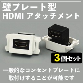 Felmore Wall Plate HDMI Attachment Wall Plate with HDMI Port, Set of 3