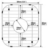 Zeesink Kitchen Sink Grid,12 5/8" X 14 5/16" Sink Protectors