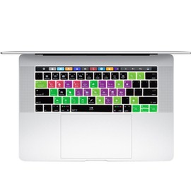 Ableton Live Shortcut Silicone Keyboard Cover for MacBook Air M2, MacBook Pro 13 M2; Pro 14 17 M1 MacBook Pro Touch Bar 13 15 Inch (A1989/A1706,A1990/A1707) 2016-2024