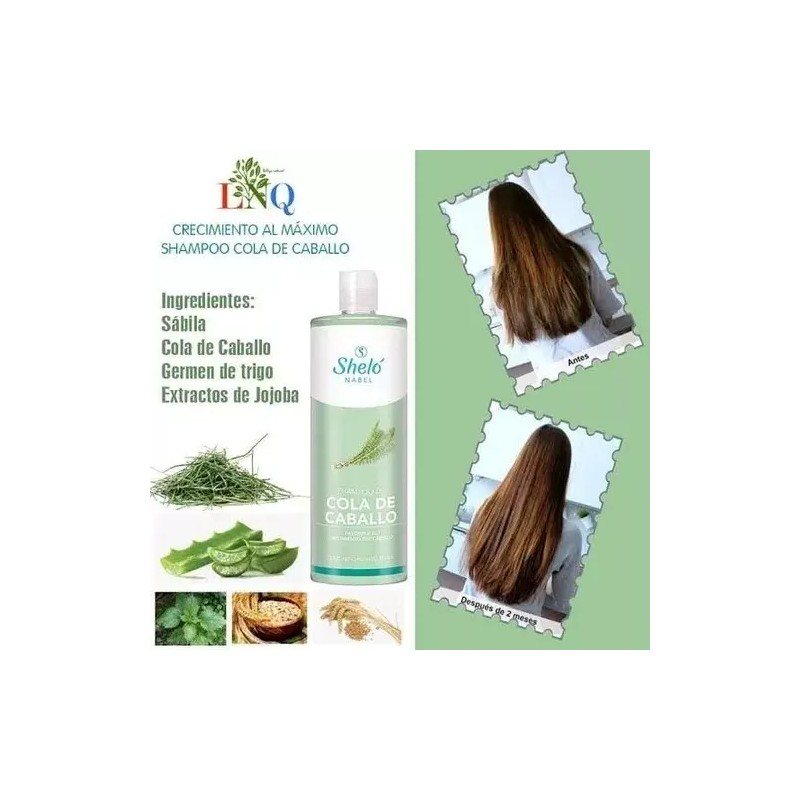 Shampoo Sheló Nabel Cola Caballo 950 Crecimiento
