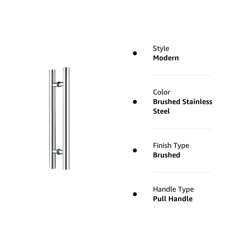 Canzak 32 inch Brushed Stainless Steel Pull Push Door Handles,