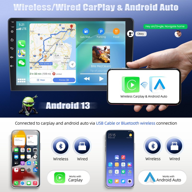 [2G+64G] Android 15 Car Stereo for Honda CRV 2002-2006 with