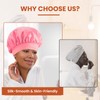 Zixsavk Silk Bonnet for Sleeping Women - Waterproof Shower &