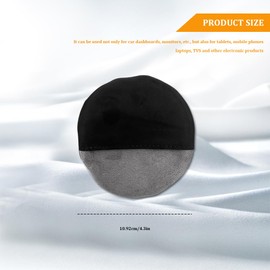 Car Screen Cleaner, Microfiber Auto Screen Cleaning Pad, Foldable Touch Screen Cleaner Cloth, Car Interior Accessories for Vehicle Dashboard LCD Display (Round / 4.2" D)