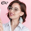 CGID CN79 Classic Nerd Glasses Ellipse 40s 50s Style Panto