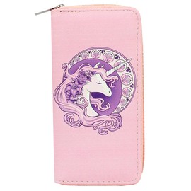 Timlee Unicorn Wallets Cute Rainbow Unicorn Long Wallets Long Purse For Girls Christmas Gift Women(Unicorn F)