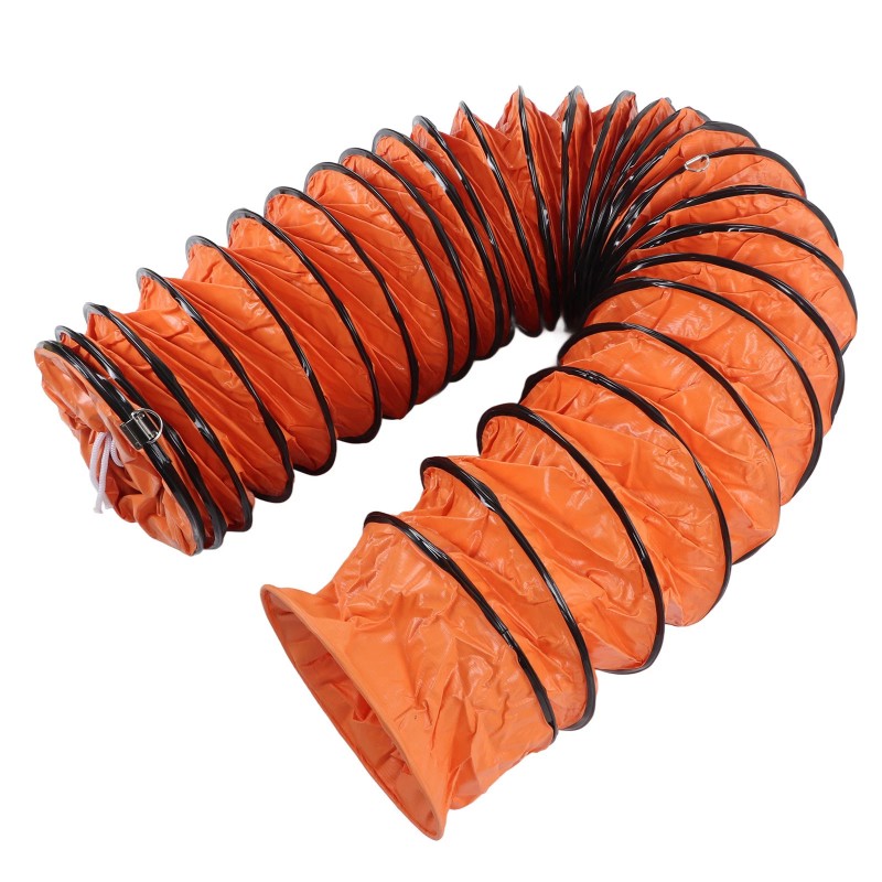 Unbranded 8m PVC Flexible Adjustable Ventilation Duct Hose with 2pcs