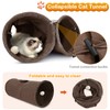 ALLSOPETS Cat Tunnel Cat Toy Foldable Large Cat Tunnel Play