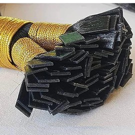 Soft Kinky K-Tip Extensions for Natural Look and Volume - 100 Strands burmese curly - Color: Natural, Size: 18