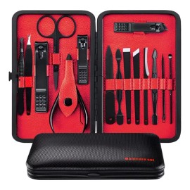 SALN Set De Cortaúñas Manicura Pedicura Hombre Acero Con Estuche