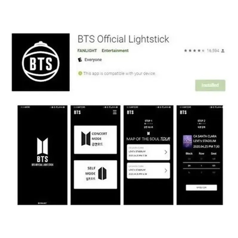 Bts Army Bomb V4 Linterna Luz Original