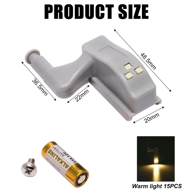 Pack of 15 Hinge LED Light, Hinge LED Sensor Light,