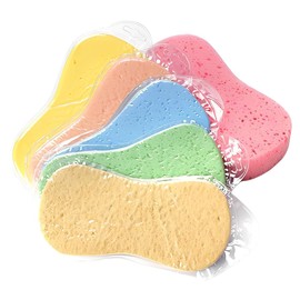 Set of 3 Large Car Sponge, Absorbent Cleaning Sponge, 19 x 9 x 4.5 cm for Car Wash, Household & Tiles, Paint-friendly Cleaning Sponge, Compressed Sponges in Random Colours