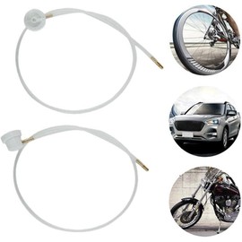 Galyacht 2Pcs White 2XAerosol Nozzle 360 Degrees Extension Hose for Male Stem Spray Cans Fluid Auto Car Nozzle Film 4.5mm Extension H3C9 Spray Guns Accessories Body Repair Tools(19.69in)