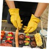 jojofuny 1pair Outdoor Heat Insulation Bbq Gloves for Grilling Warm