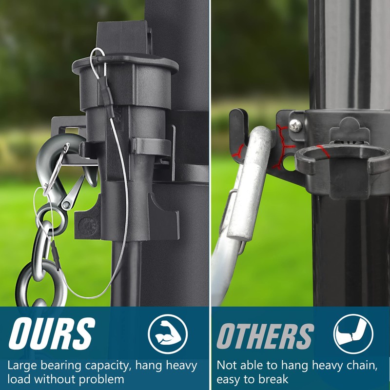 Aluminum Trailer Chain Holder,Travel Trailer Accessories with 7 Pin Trailer