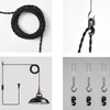 YUBOLE Industrial Hanging Lights with Plug in Cord, Black Barn
